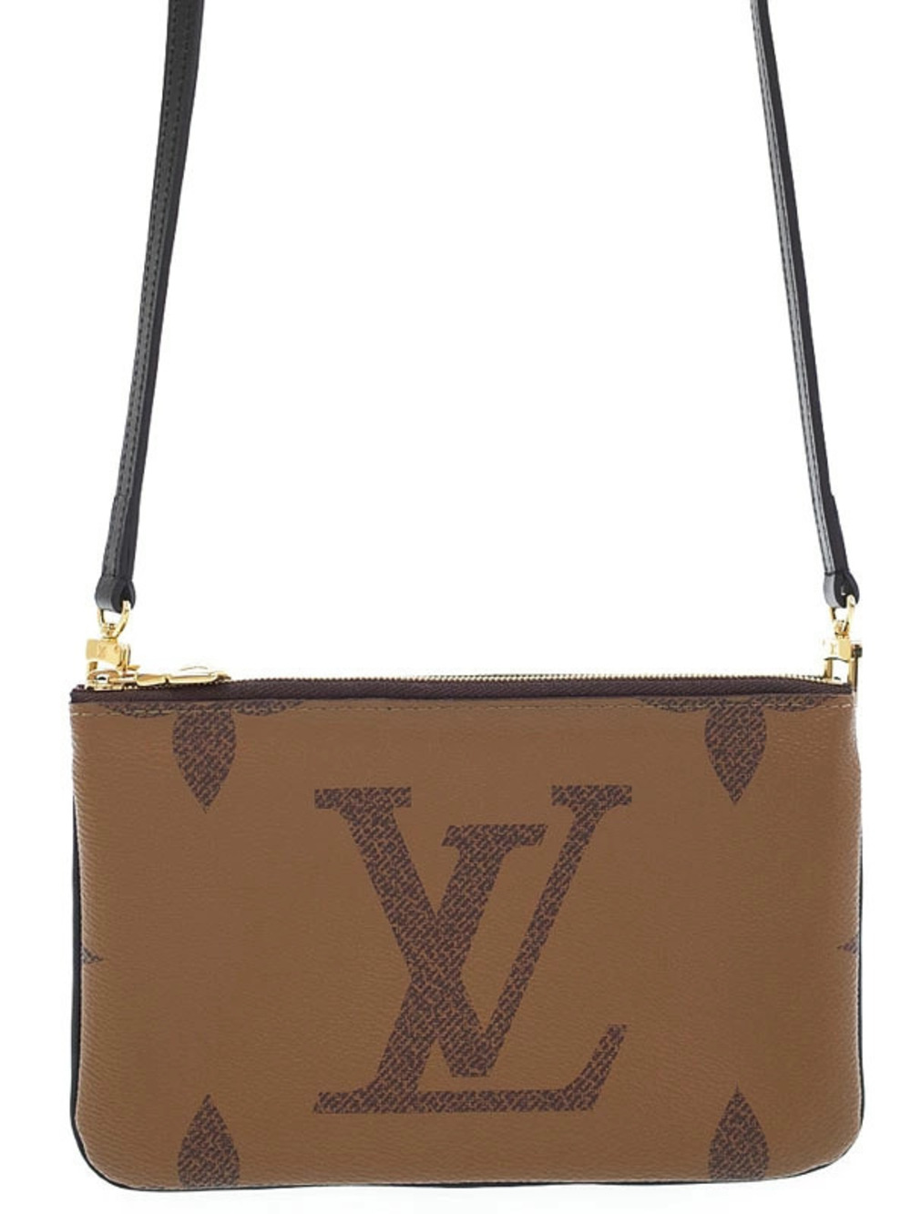 Louis Vuitton Monogram Giant Pochette Double Zip Shoulder Bag